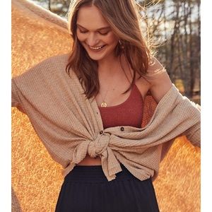 Urban Outfitters Button down Waffle Cardigan